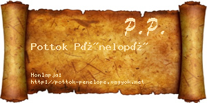 Pottok Pénelopé névjegykártya