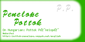 penelope pottok business card